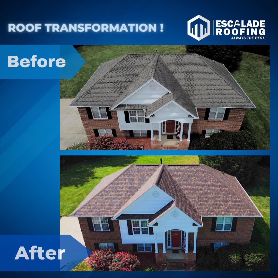 escalade roofing professional roofer fixing roof asheboro nc