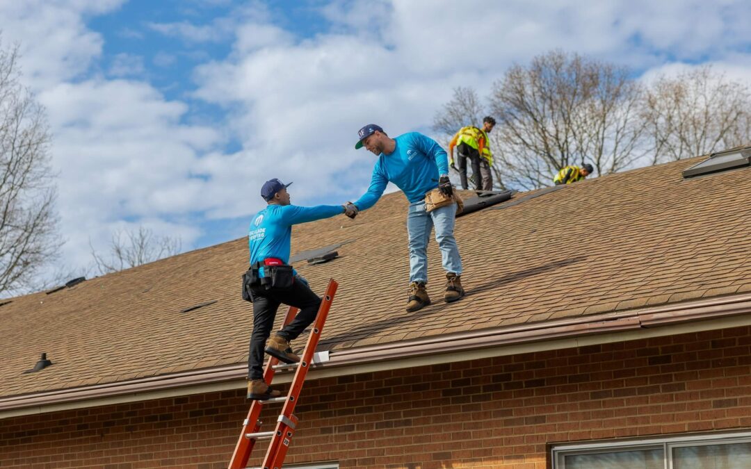 Escalade Roofing Climbing to Roof - Roof Installation Services