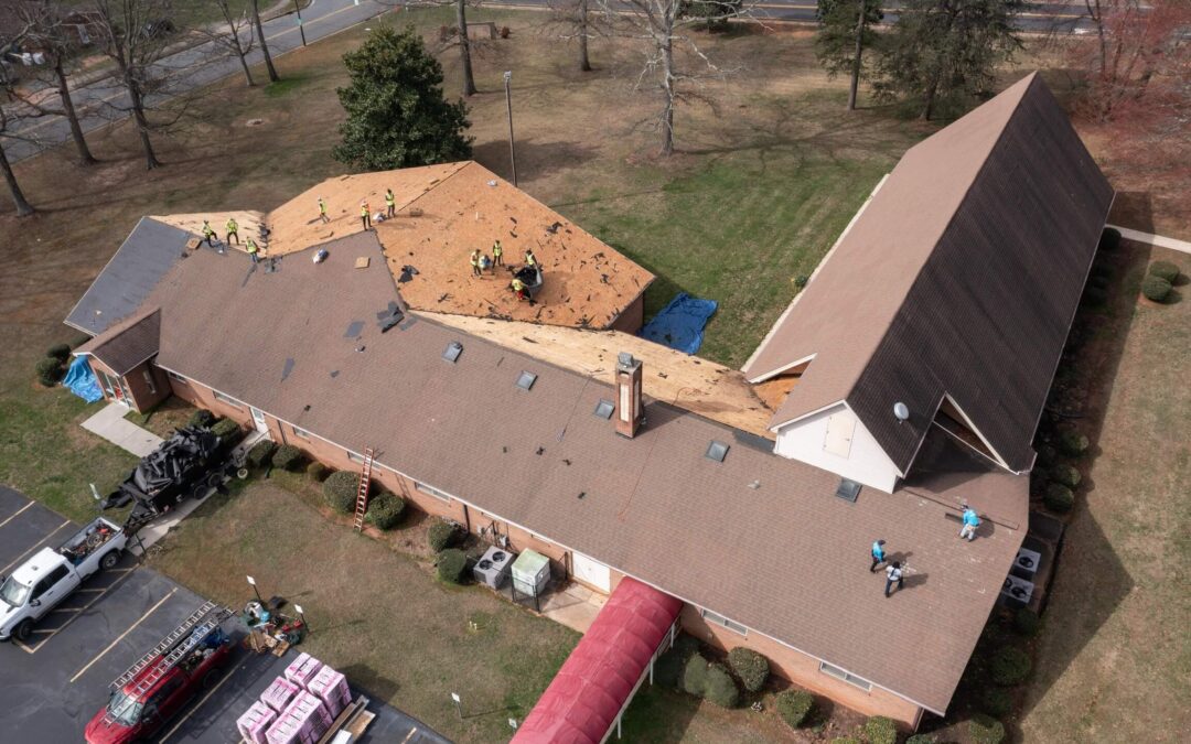 Escalade Roofing Professional Roofers Bird Eye View Picture - Greensboro, Nc